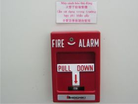 Fire alarm button